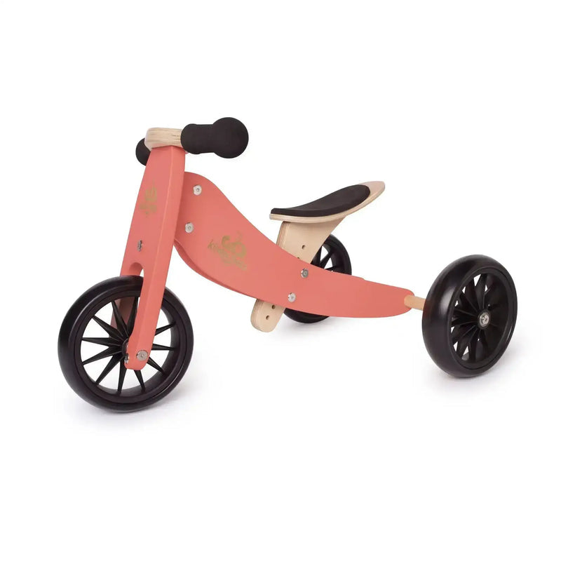 Kinderfeets - Tiny Tot - 2-In-1 Trike and Balance Bike - Coral