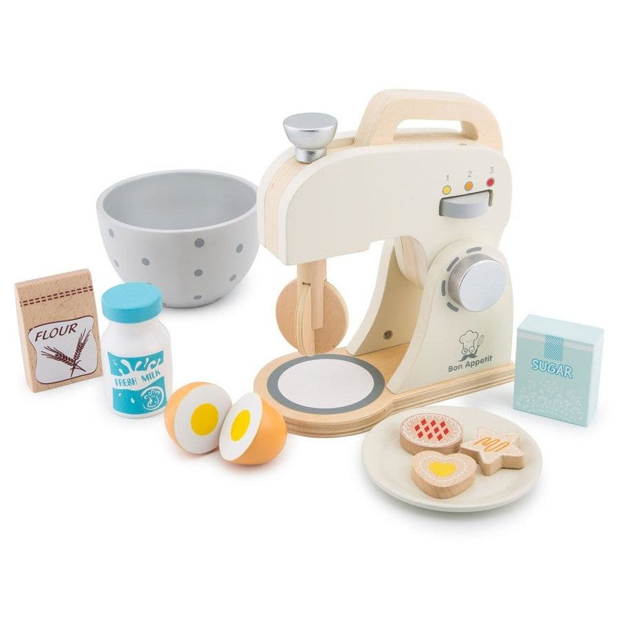 New Classic Toys Baking Set White Wooden Pretend Play Set