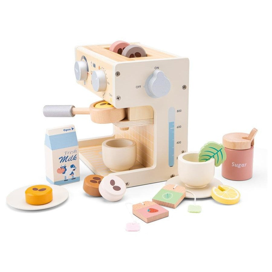 New Classic Toys Kids Wooden Cafe Coffee Maker