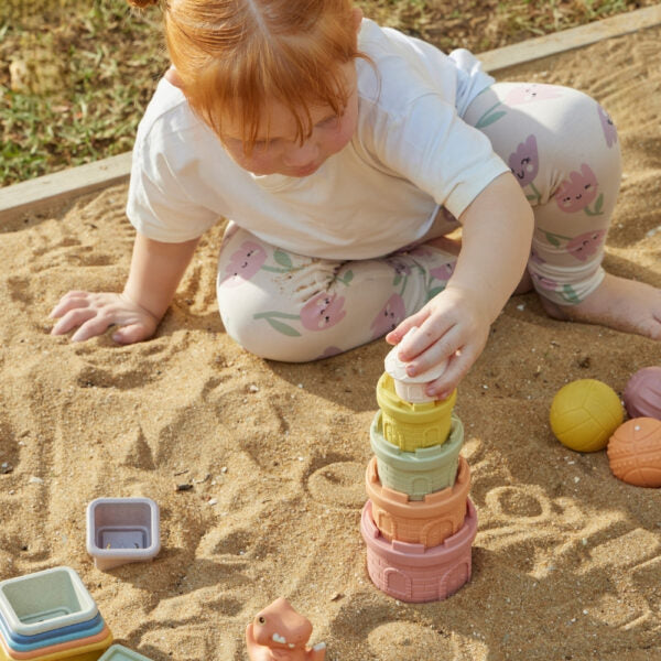 Jiggle & Giggle Eco-Friendly Castle Stacker Castle Set