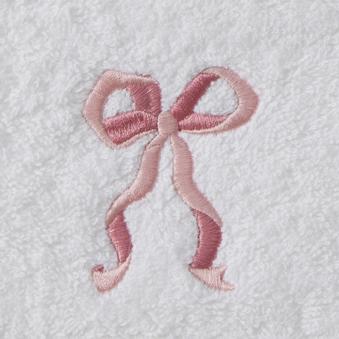 Jiggle & Giggle Bows Love Bath Towel & Face Washer in Organza Bag