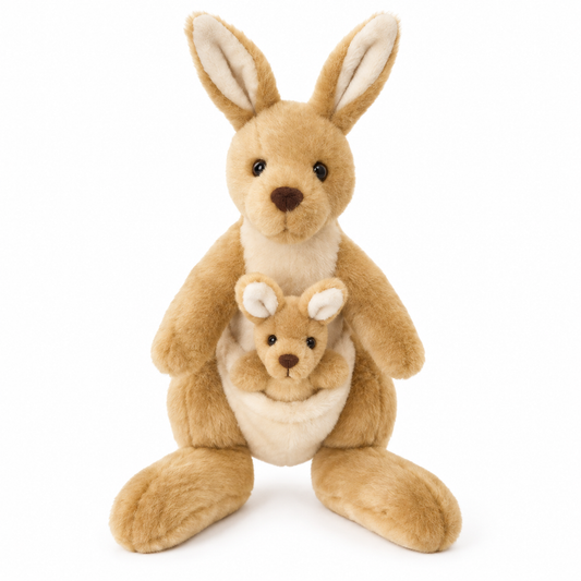 MARLOO THE KANGAROO WITH BABY JOEY - 30cm
