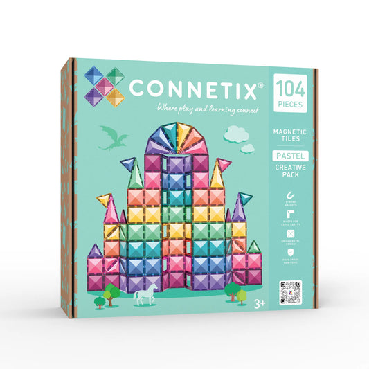 Connetix Magnetic Tiles Pastel Creative Pack 104 pc