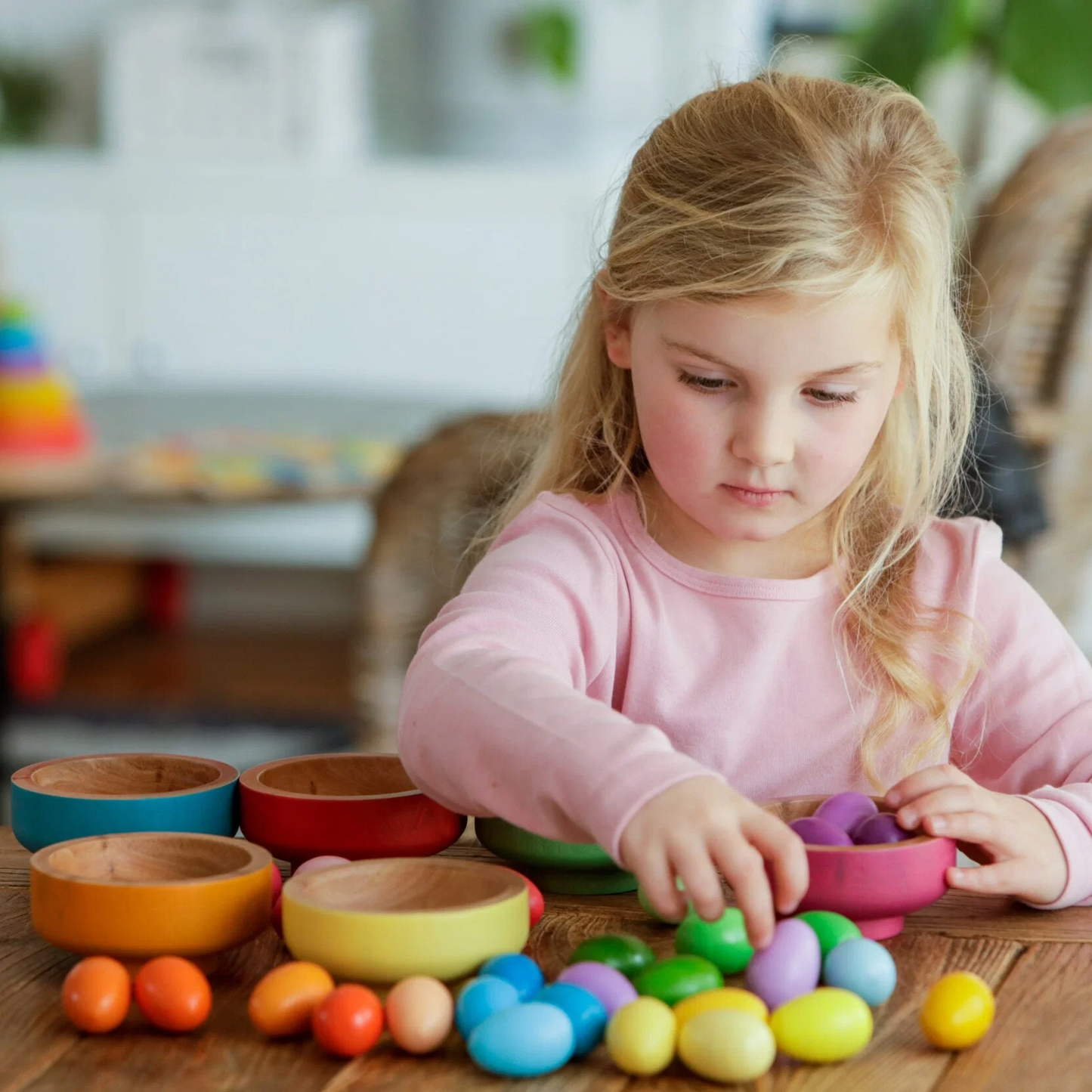 Freckled Frog Rainbow Nests Educational Toys