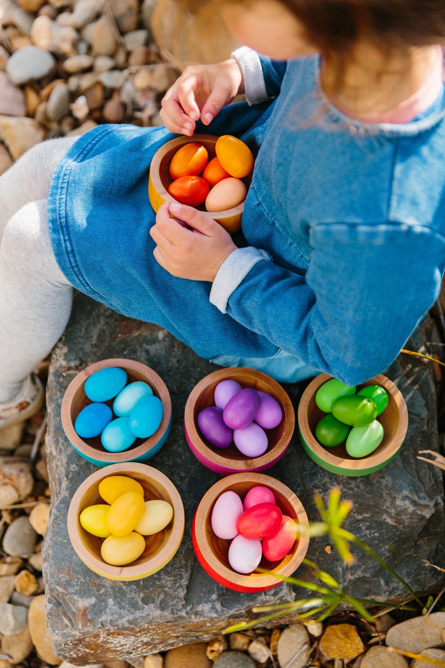 Freckled Frog Rainbow Nests Educational Toys