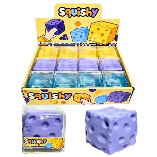 Squishy Cheese Block Sensory Stress Toy