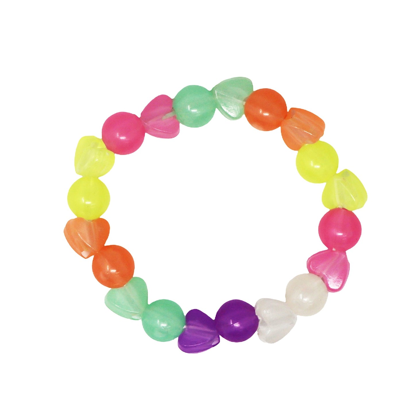 Pink Poppy Glow In The Dark Bracelet Set