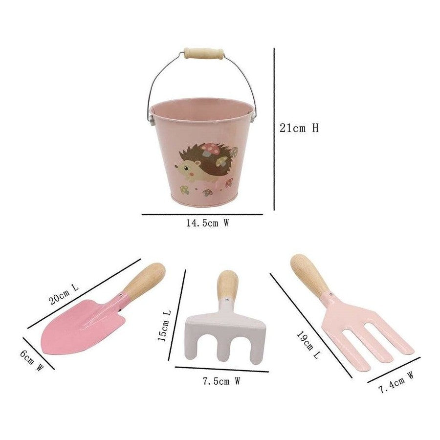 Kaper Kidz Calm & Breezy Kids Garden Tool Set Children's Play Toy Pink 3y+