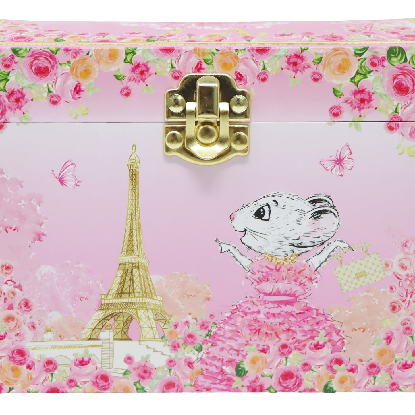 Claris The Chicest Mouse in Paris Pearl Musical Jewellery Box