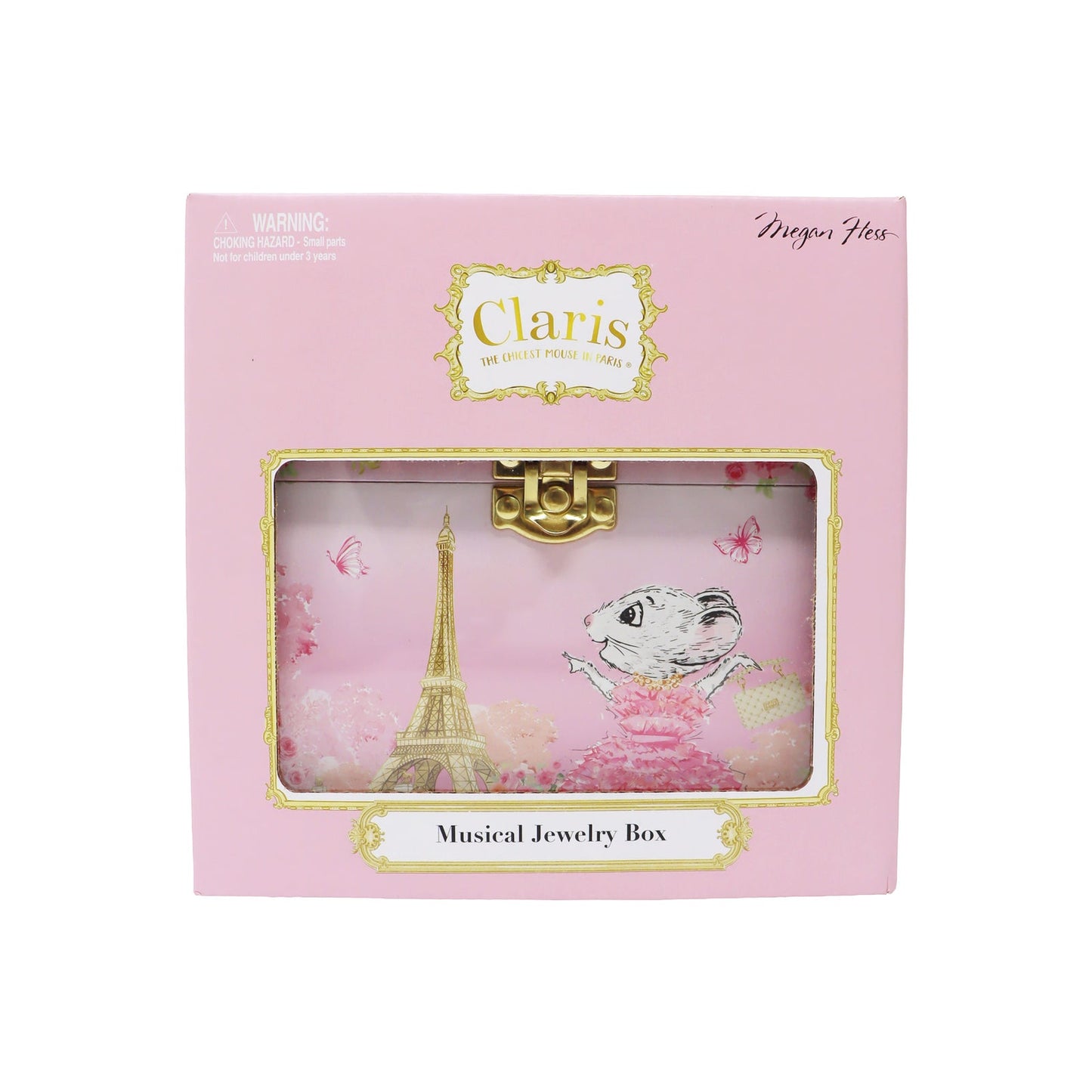 Claris The Chicest Mouse in Paris Pearl Musical Jewellery Box