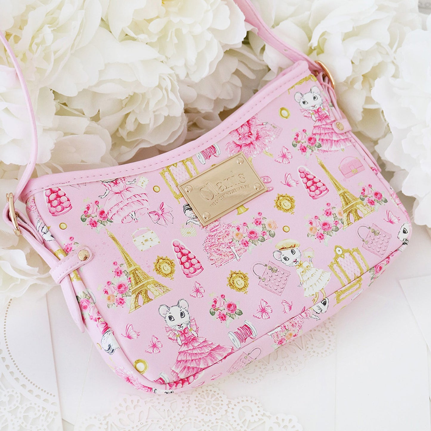 Claris the Chicest Mouse in Paris Fashion Shoulder Handbag