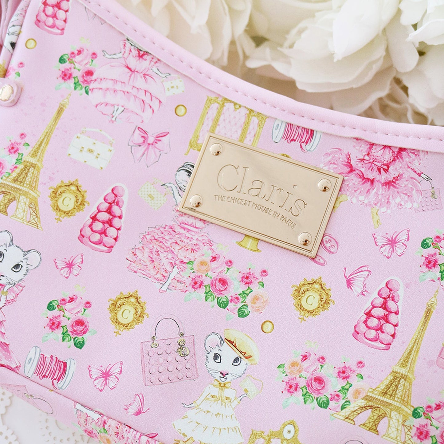 Claris the Chicest Mouse in Paris Fashion Shoulder Handbag