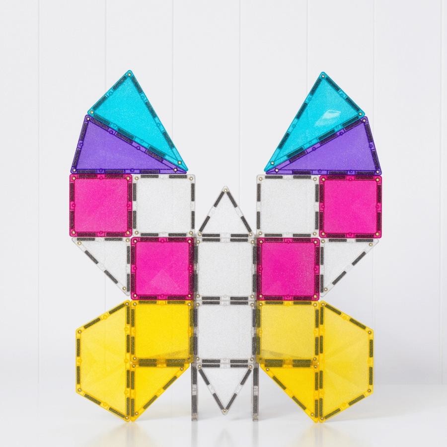 Connetix Magnetic Tiles Glitter Unicorn Pack 56 pc