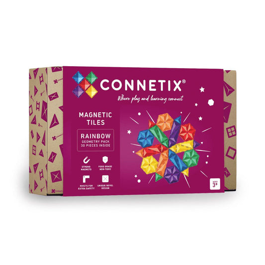 Connetix Tiles 30 Piece Geometry Pack AU