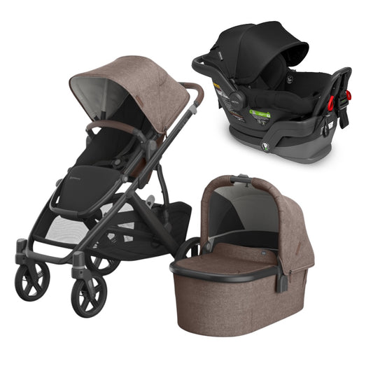 UPPAbaby Vista V3 Pram + Mesa Capsule Bundle + FREE Upper Adaptors + FREE Cup Holder + FREE Seat Protector