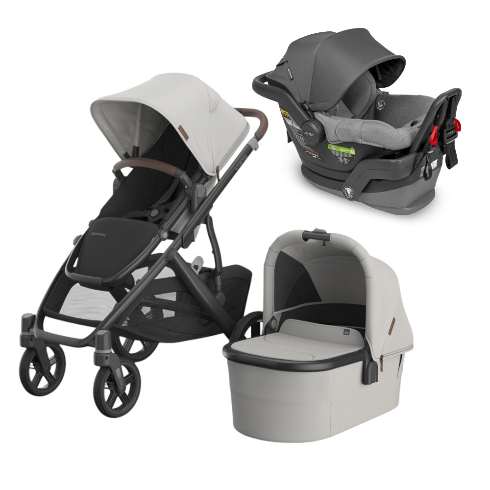 UPPAbaby Vista V3 Pram + Mesa Capsule Bundle + FREE Upper Adaptors + FREE Cup Holder + FREE Seat Protector