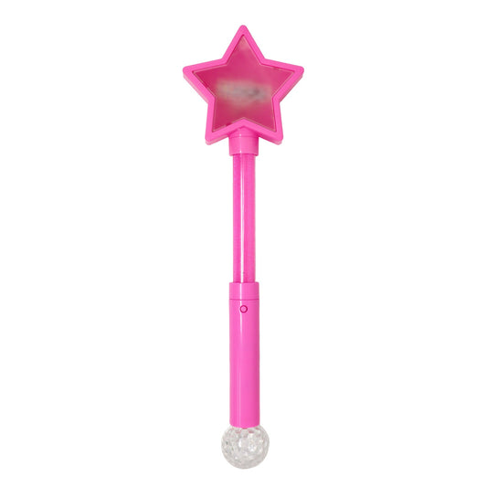 Pink Poppy Magical Flashing Pink Star Light Up Wand