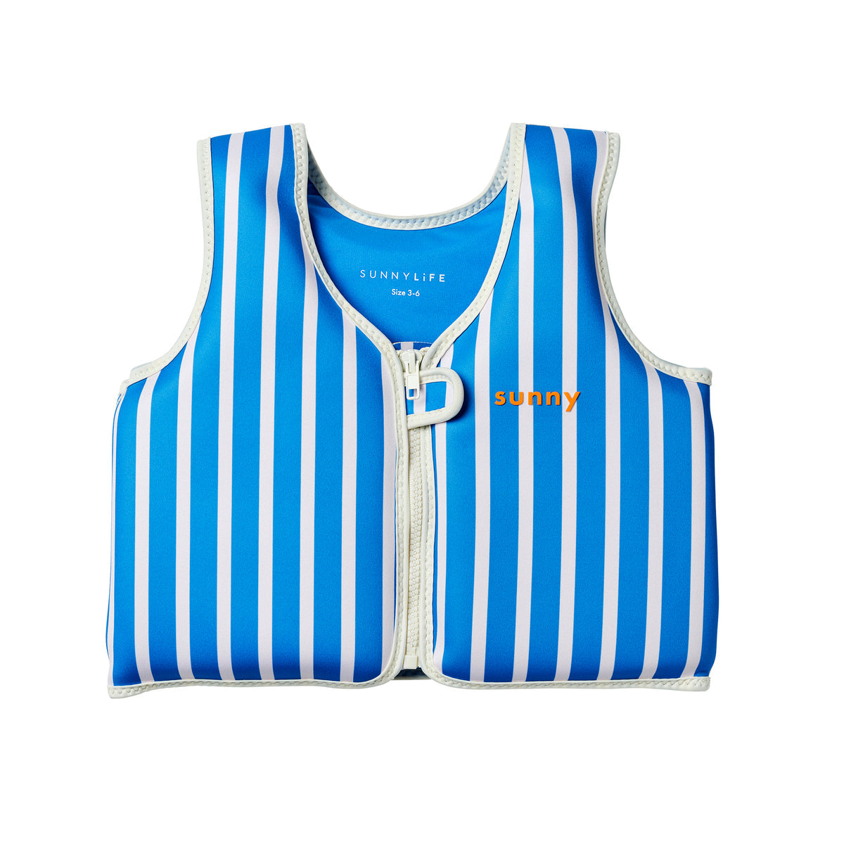 SUNNYLIFE KIDS SWIM VEST - TINO THE TIGER BLUE