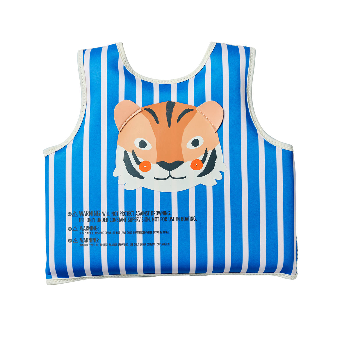 SUNNYLIFE KIDS SWIM VEST - TINO THE TIGER BLUE