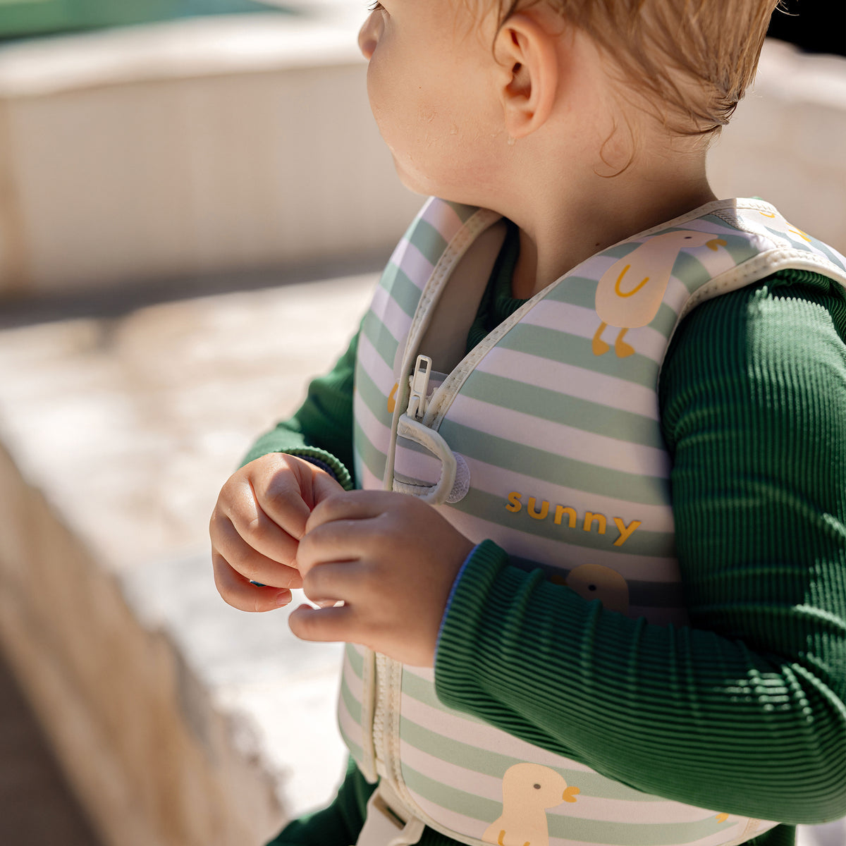 SUNNYLIFE KIDS SWIM VEST 1-2 - DEX THE DUCK