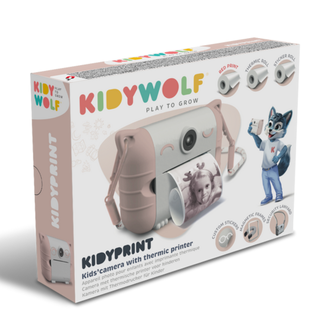 Kidywolf - Kidyprint Thermal Printing Camera - Peach
