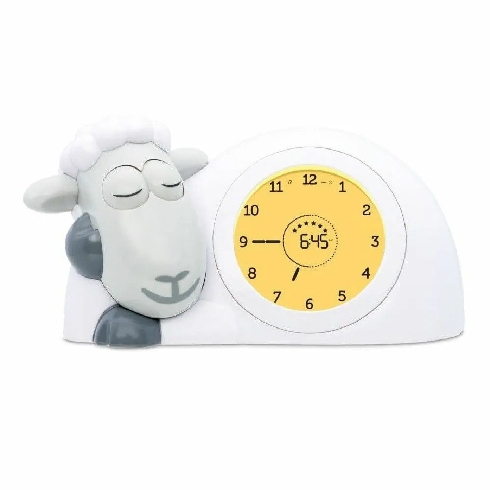 Children's alarm clock with a sheep design on a white background