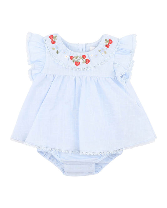 Bebe By Minihaha POPPY EMB. OVERLAY BODYSUIT