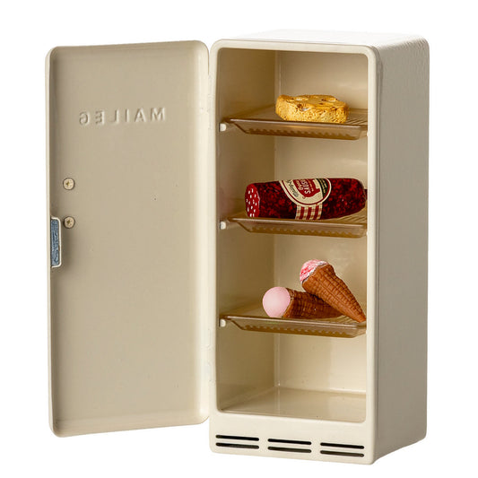 Maileg Fridge Mouse Off White 14cm