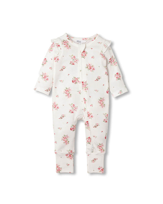 Bebe By Minihaha CHELSEA ORGANIC LS ZIPSUIT