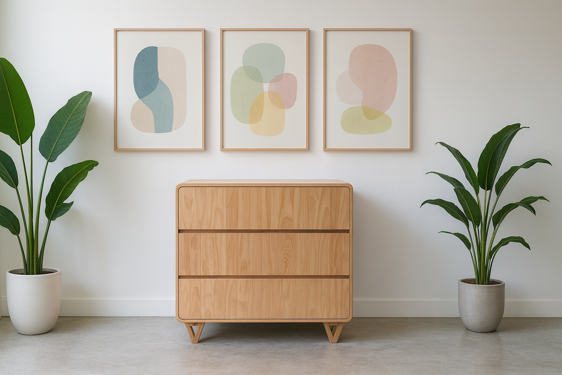 Cocoon Vibe Cot, Dresser, Mattress & Toddler Rail Bundle