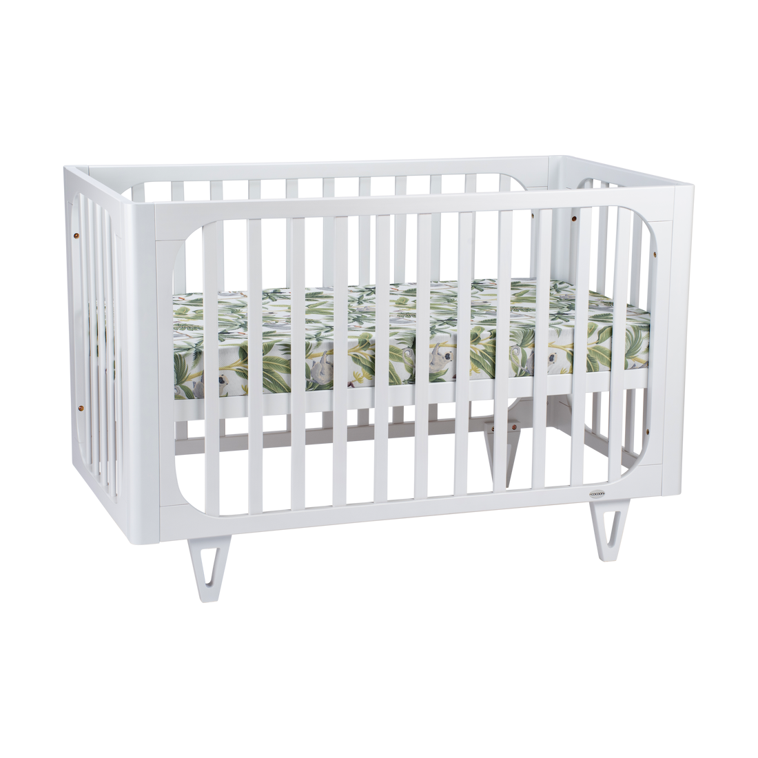 COCOON Vibe White including an Australian made Inner Spring mattress & Toddler bed rail