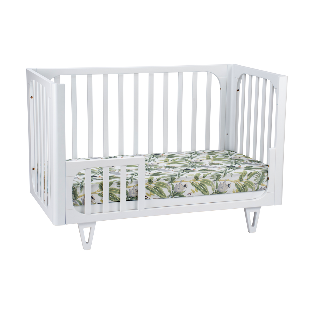 COCOON Vibe White including an Australian made Inner Spring mattress & Toddler bed rail