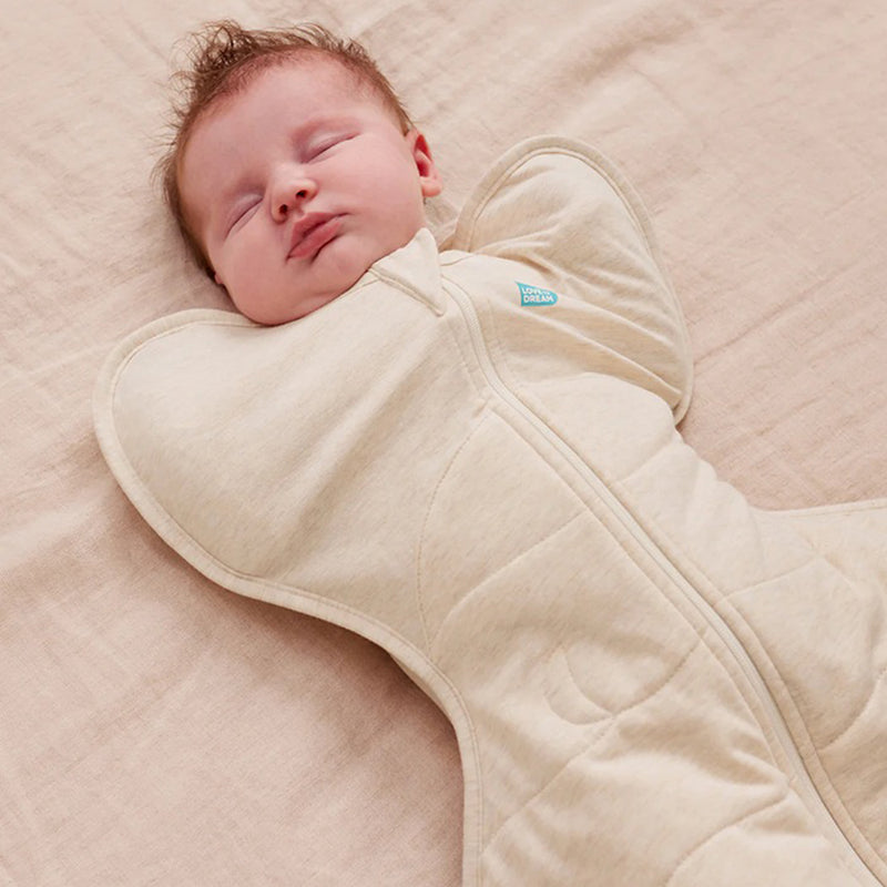 Love To Dream SWADDLE UP 3.5T QUILTED STRETCH COTTON - Oatmeal