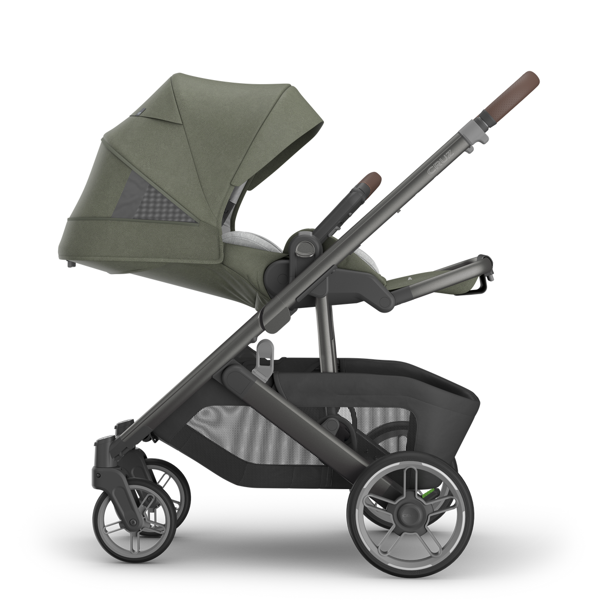 UPPAbaby Cruz V3 Pram - Evelyn
(Meadow Green) + FREE PARENT ORGANISER