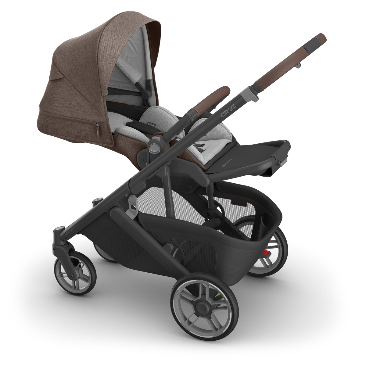UPPAbaby Cruz V3 Pram - Owen
(Mocha Melange) + FREE PARENT ORGANISER