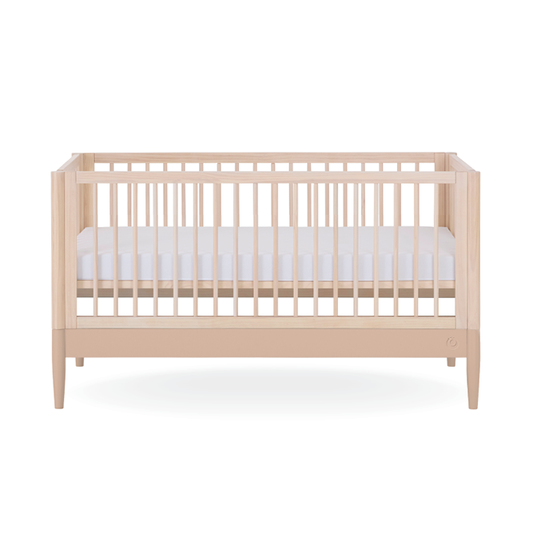 Gaia Baby Eos Cot Bed - Natural Ash | Powder Blush