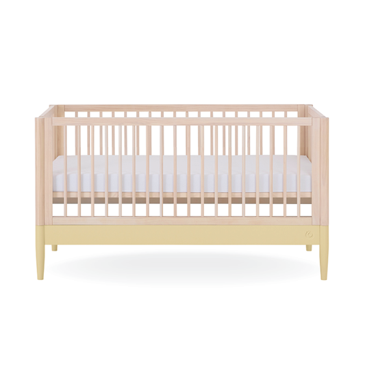 Gaia Baby Eos Cot Bed - Natural Ash | Primrose Yellow