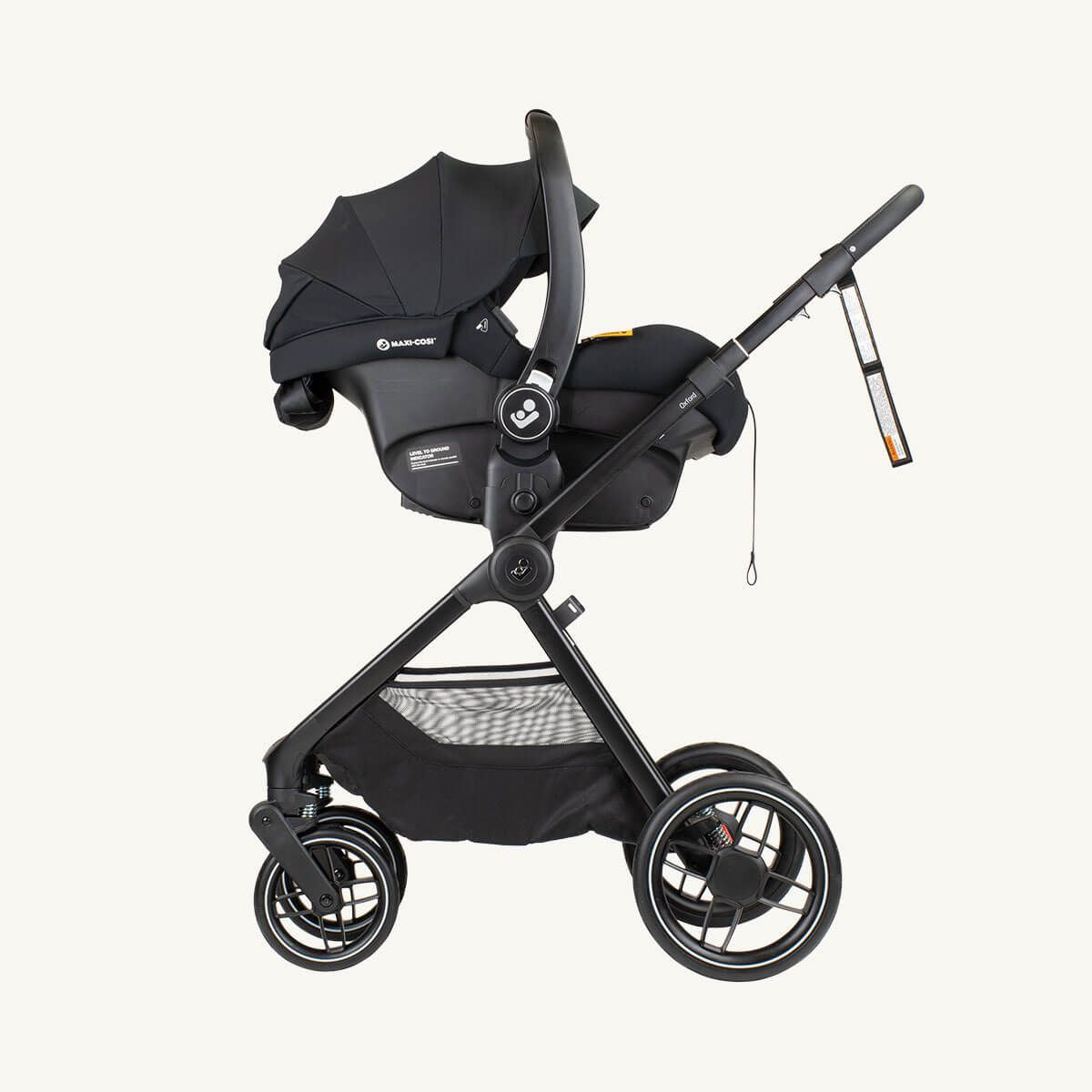 Maxi-Cosi Oxford Stroller and Sense Bassinet - Twillic Black