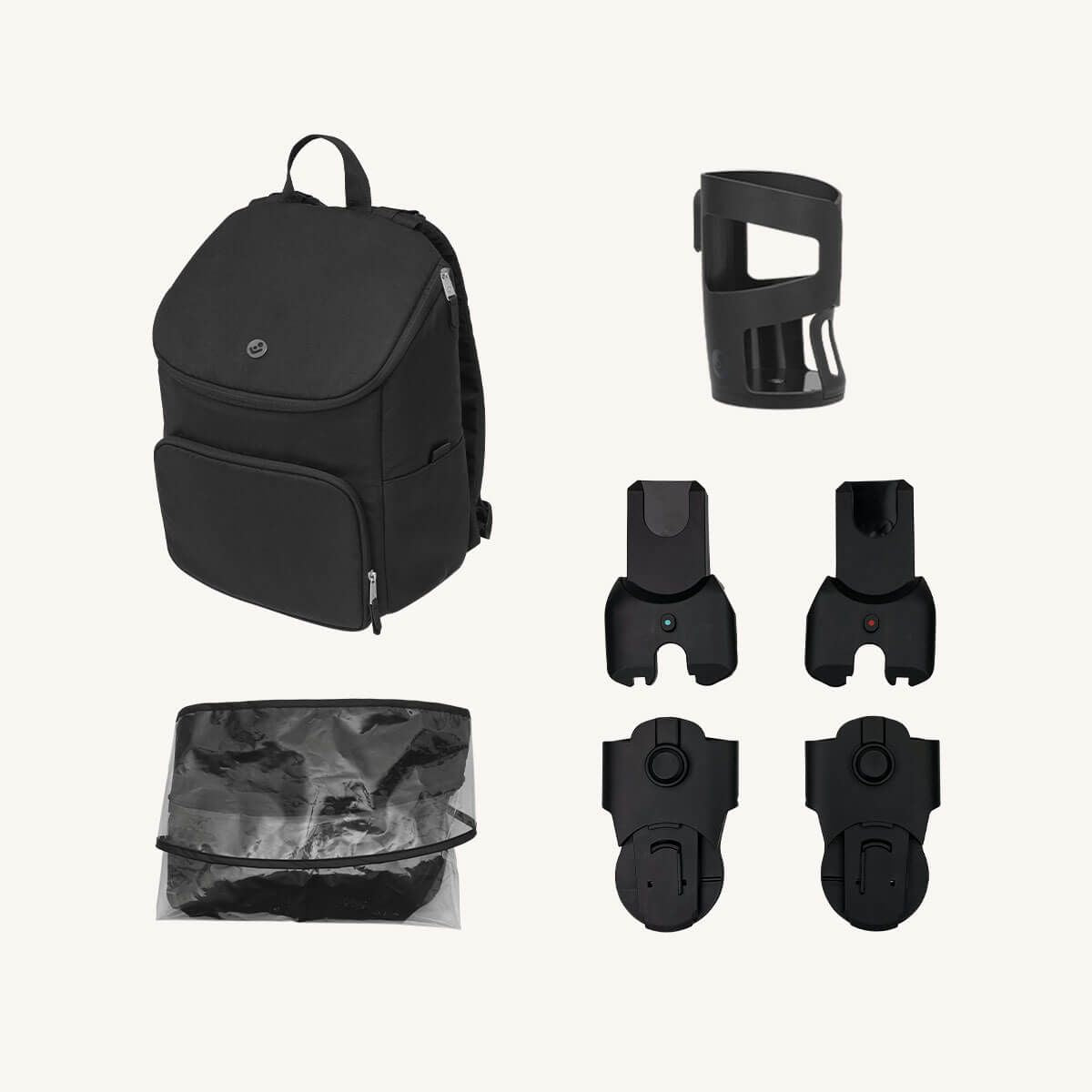 Maxi-Cosi Oxford Stroller and Sense Bassinet - Twillic Black