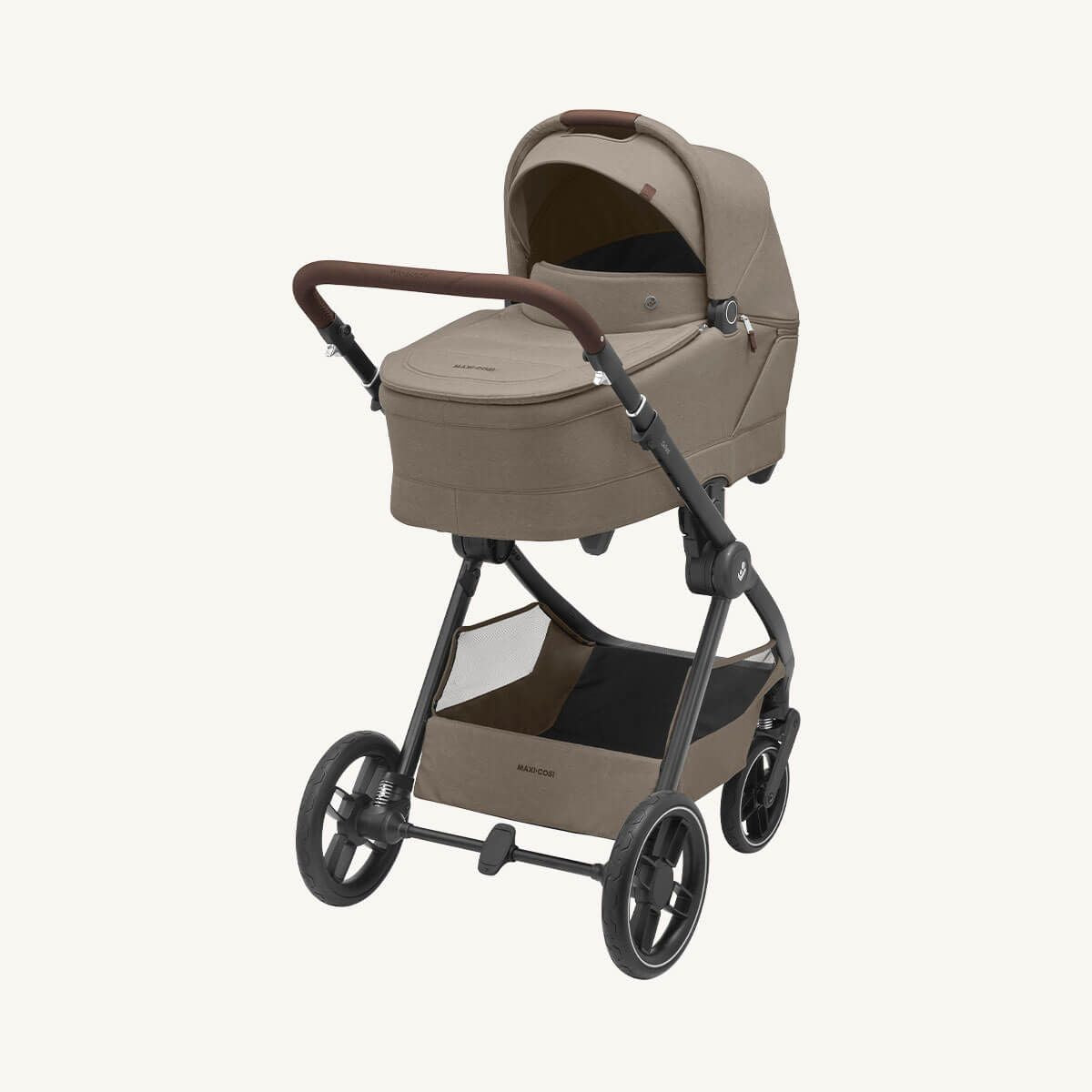 Maxi-Cosi Oxford Stroller and Sense Bassinet - Twillic Truffle