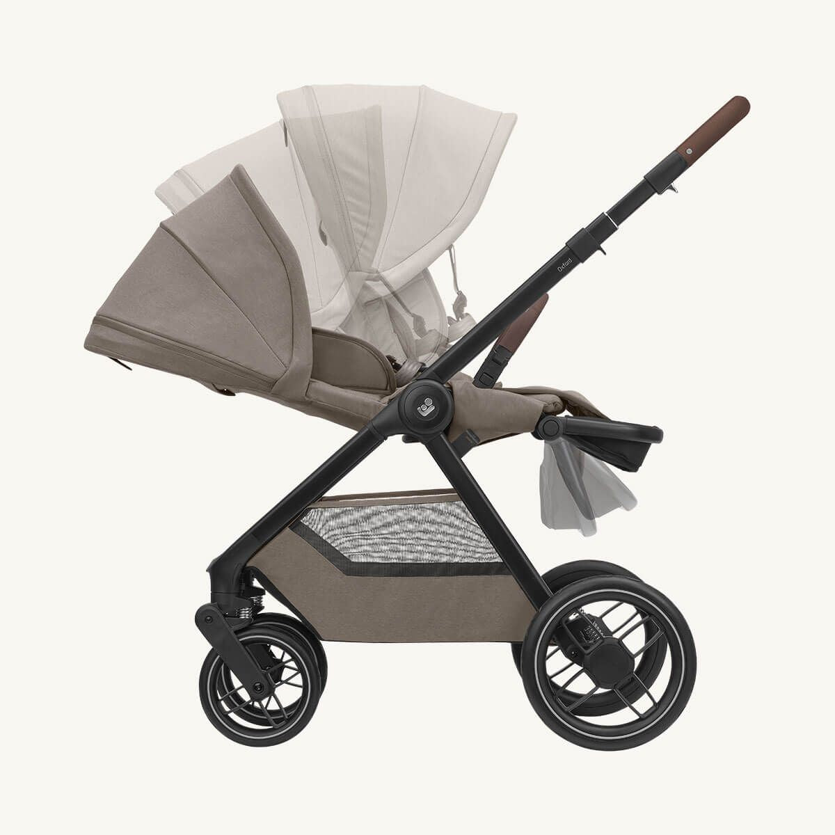 Maxi-Cosi Oxford Stroller and Sense Bassinet - Twillic Truffle
