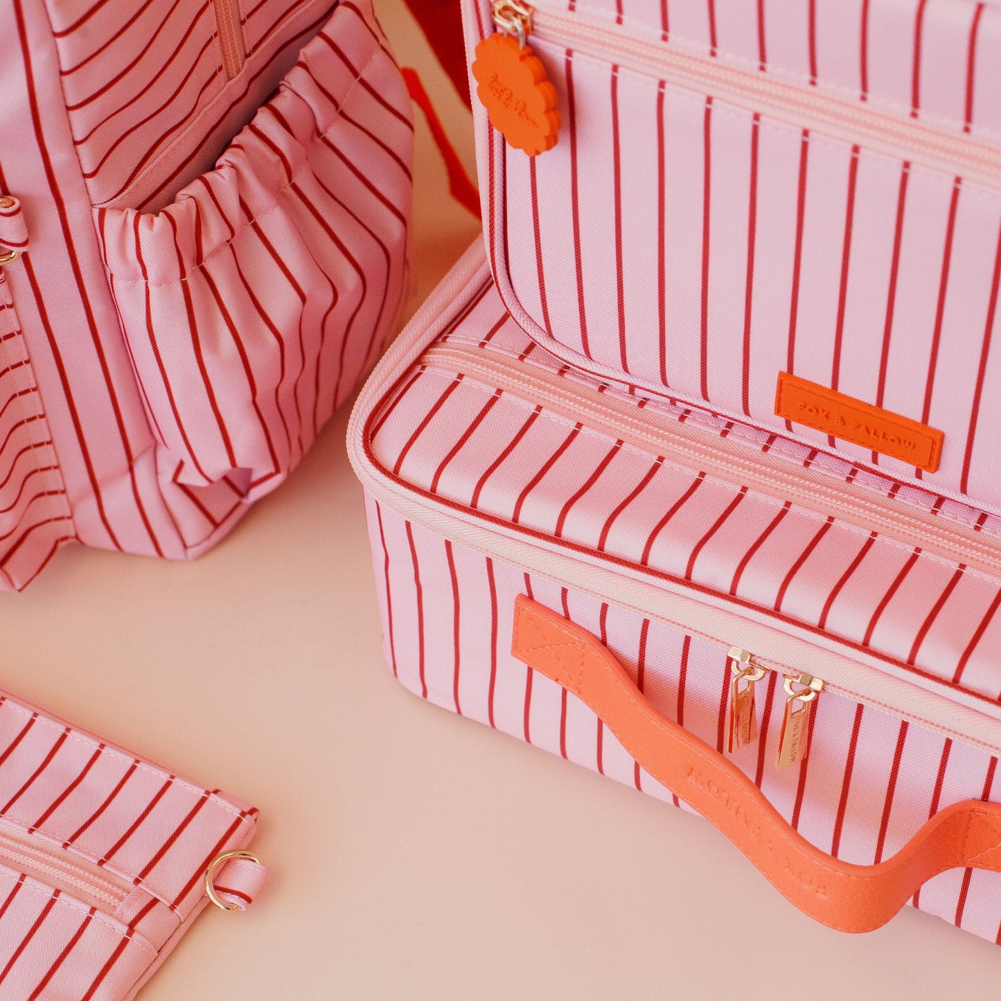 Fox & Fallow Strawberry Stripe Mini Lunch Bag
