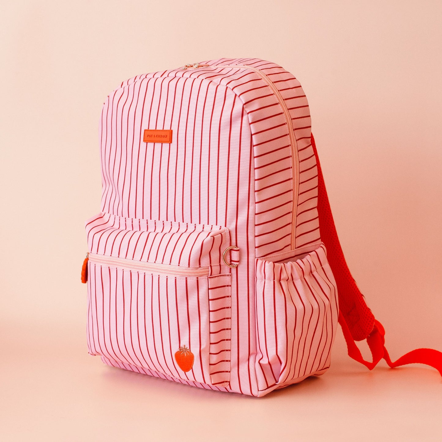 Fox & Fallow Strawberry Stripe Backpack