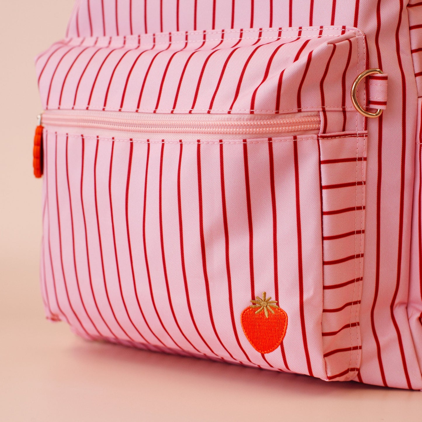 Fox & Fallow Strawberry Stripe Backpack