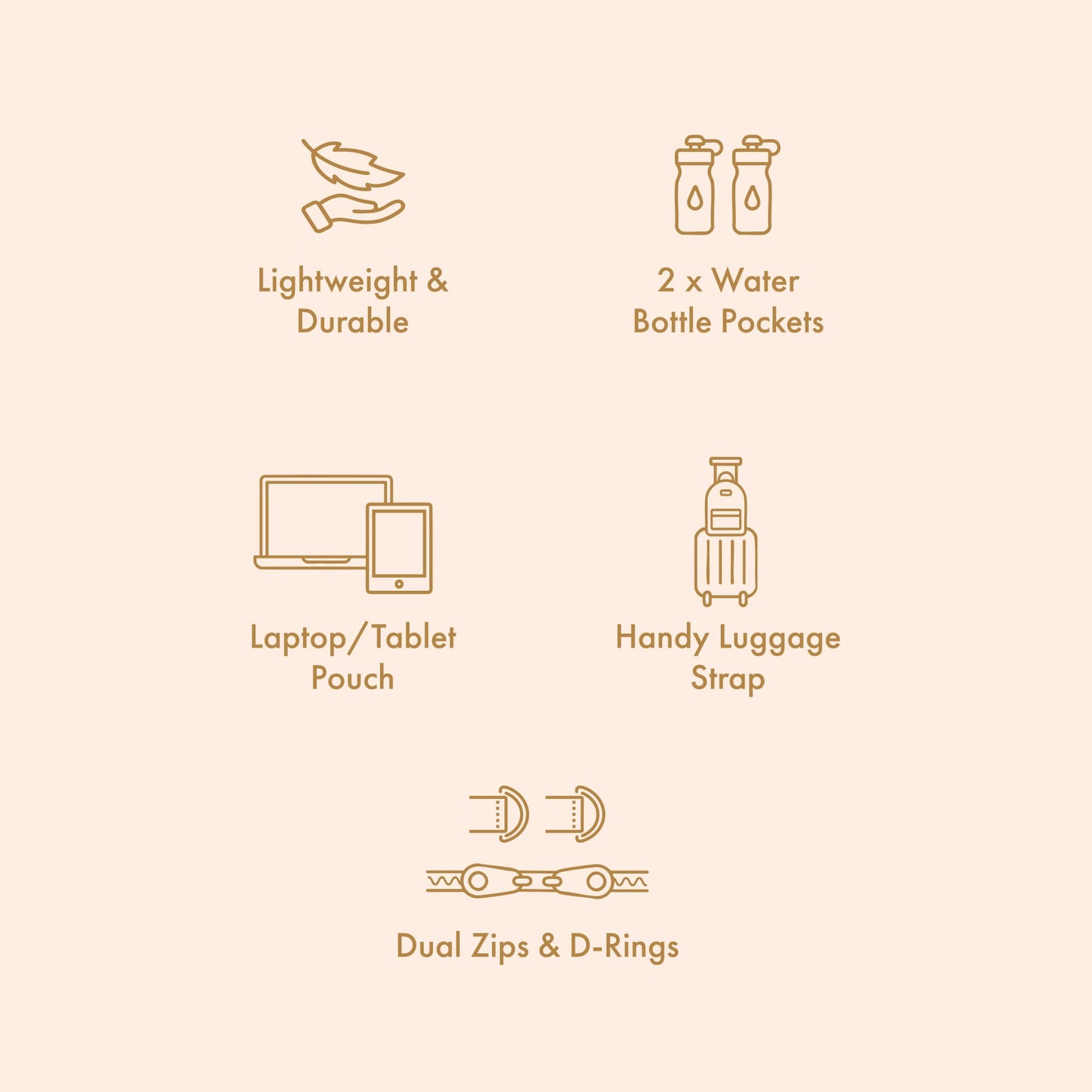 Fox & Fellow Dusty Roses Backpack