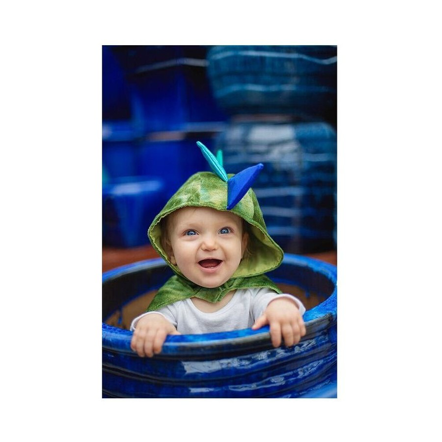 Great Pretenders Dragon Baby Cape Costume Velvet Green Size 2-3 Kids Halloween Costume