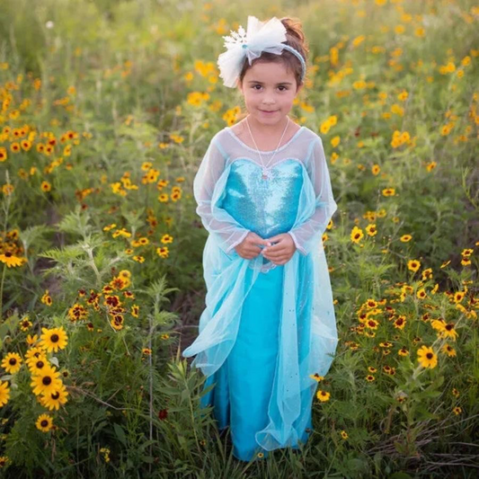 Great Pretenders Ice Queen Dress With Cape Halloween Costume