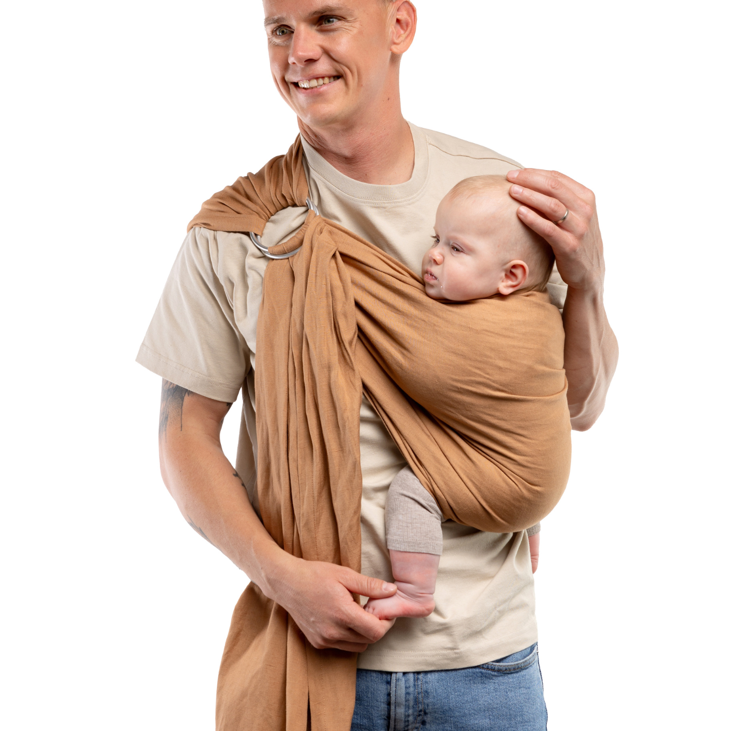 Boba Ring Sling Linen Carrier - Rye