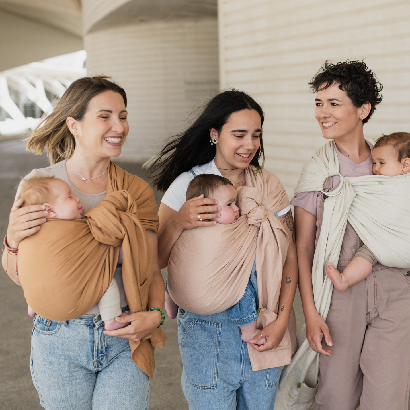 Boba Ring Sling Linen Carrier - Rye