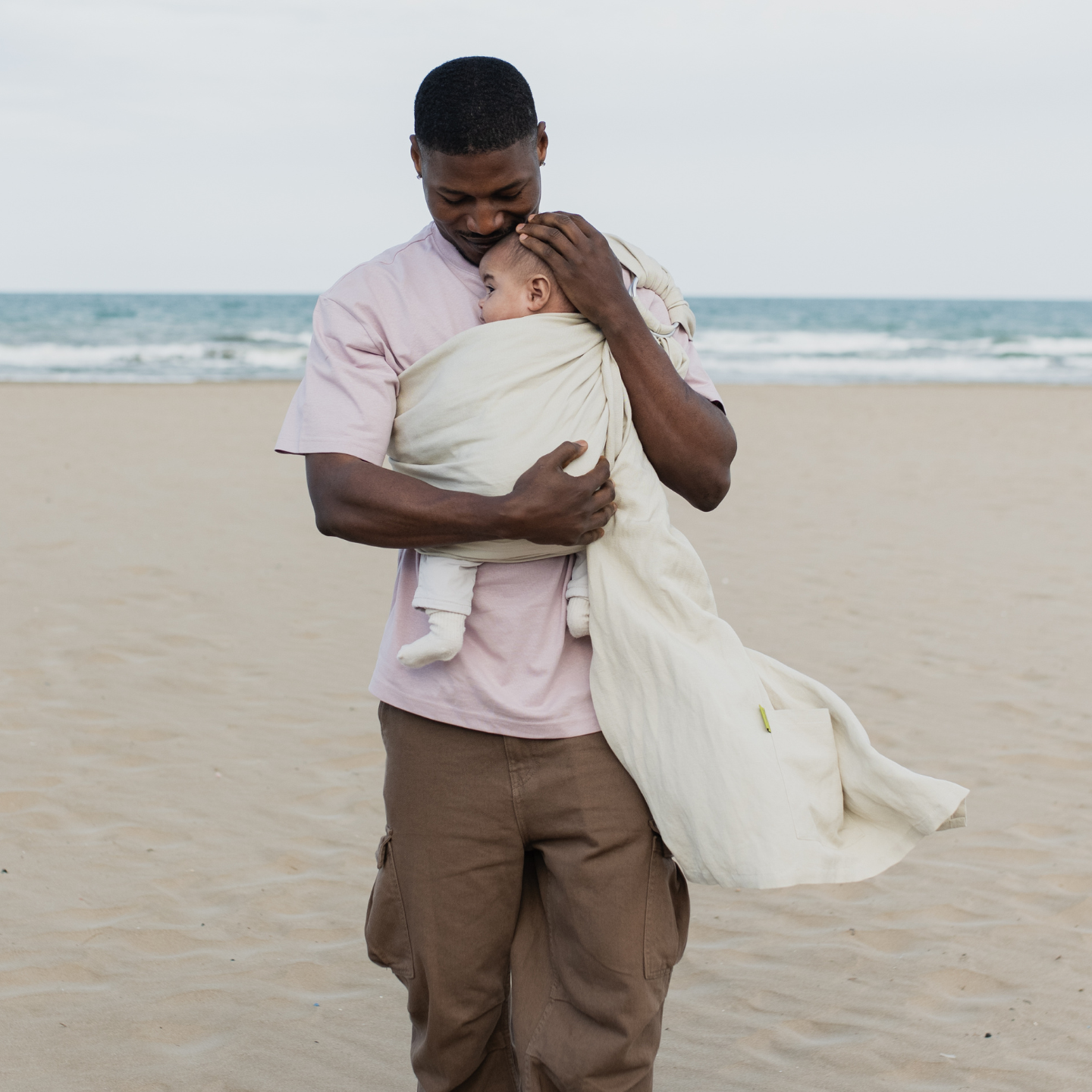 Boba Ring Sling Linen Carrier - Pampas